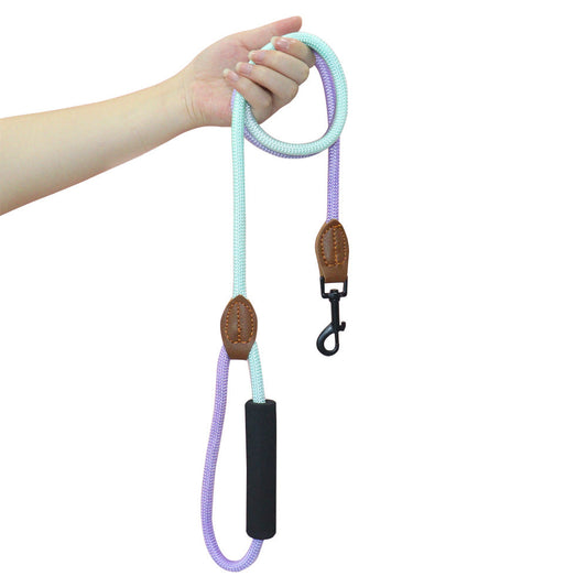 KFX-1425341 Durable Nylon Hand-Holding Rope Leash for Dogs - Round Pet Traction Rope