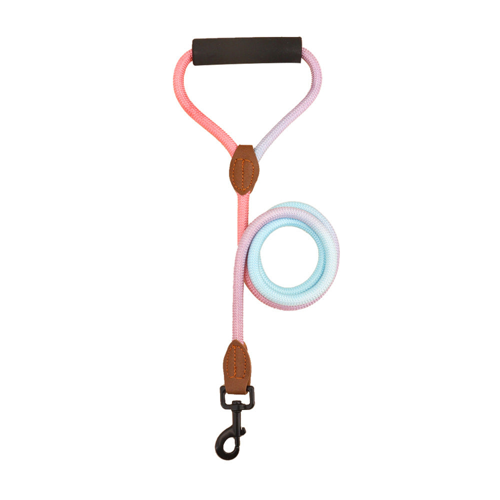 KFX-1425341 Durable Nylon Hand-Holding Rope Leash for Dogs - Round Pet Traction Rope