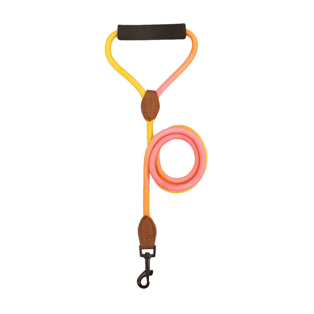 KFX-1425341 Durable Nylon Hand-Holding Rope Leash for Dogs - Round Pet Traction Rope