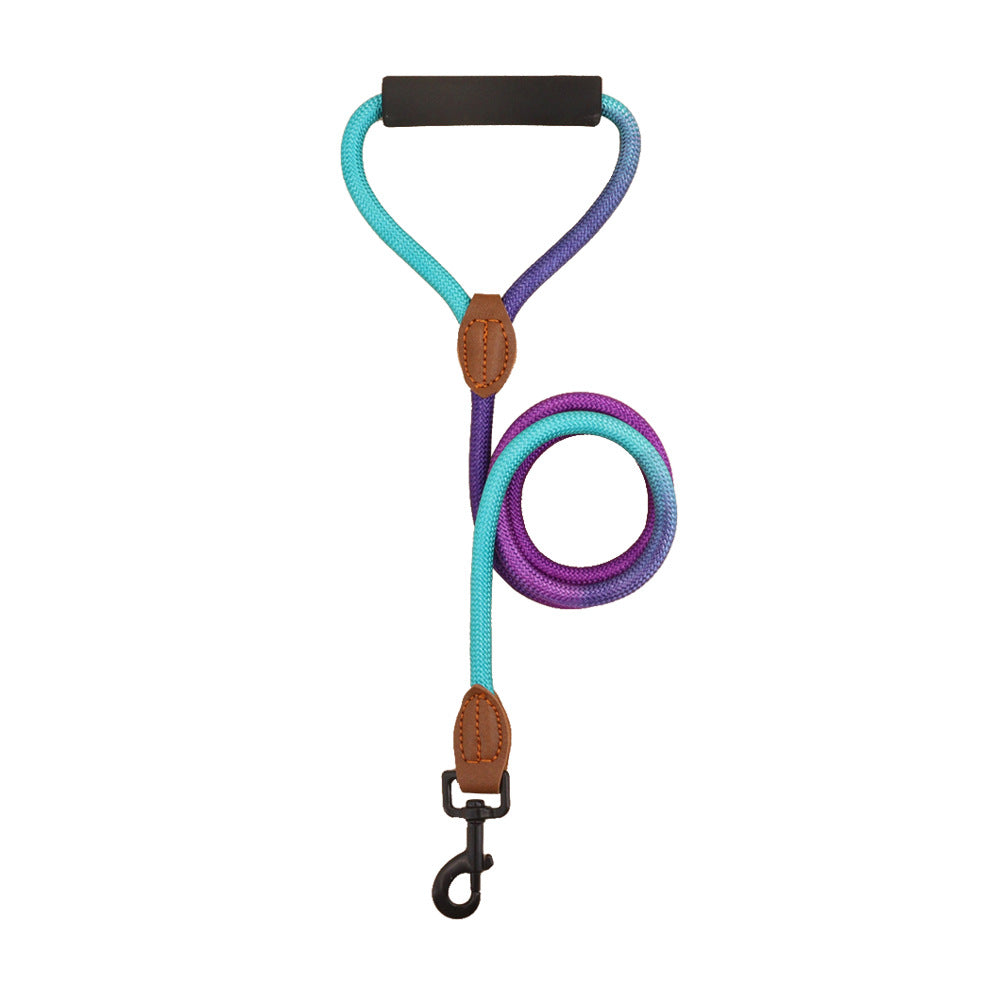 KFX-1425341 Durable Nylon Hand-Holding Rope Leash for Dogs - Round Pet Traction Rope