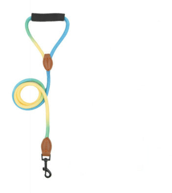 KFX-1425341 Durable Nylon Hand-Holding Rope Leash for Dogs - Round Pet Traction Rope