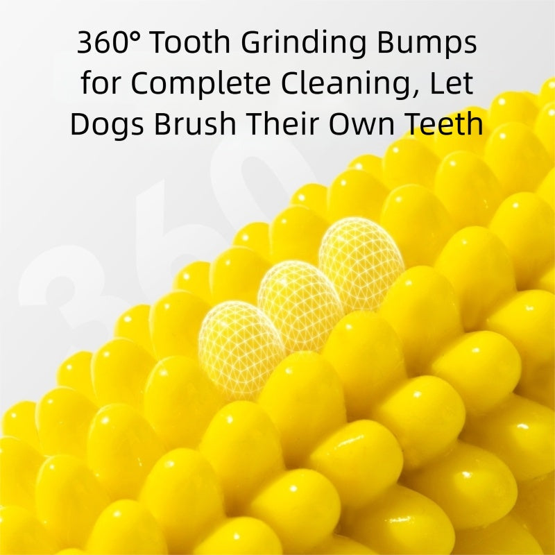 KFX-1430077 Corn & Ball Dog Chew Toy Set for Teething Relief and Dental Health