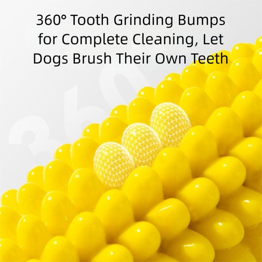 KFX-1430077 Corn & Ball Dog Chew Toy Set for Teething Relief and Dental Health