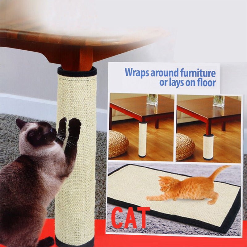 KFX-1431485 Sisal Cat Scratch Pad for Furniture Protection and Claw Care - Durable and Washable