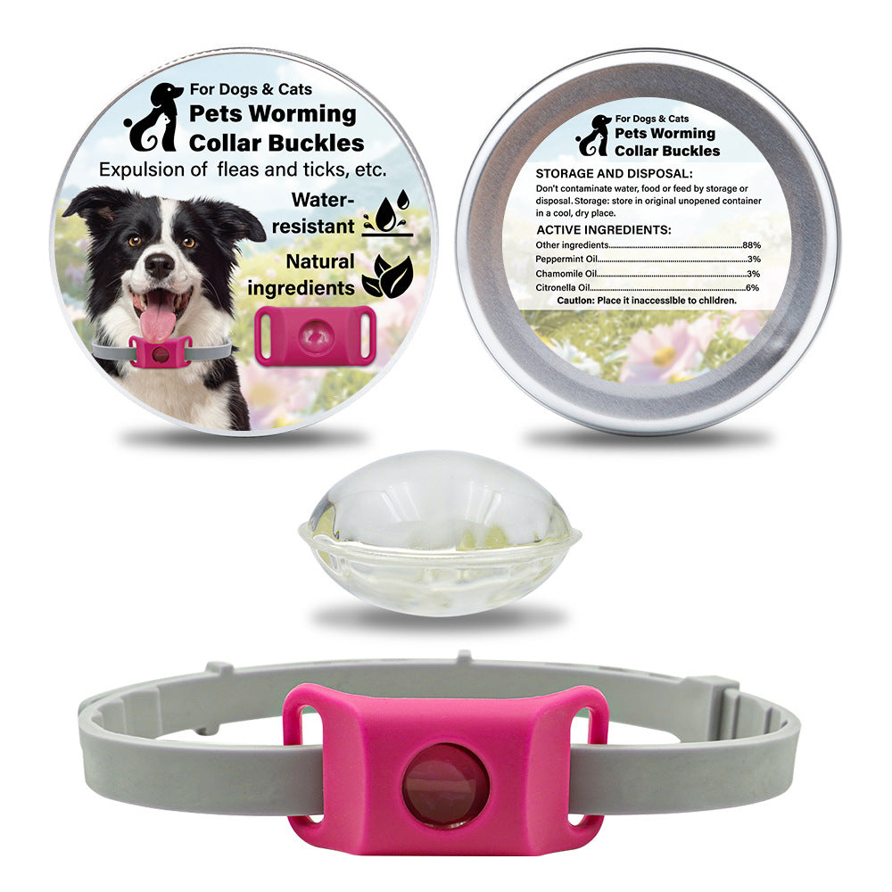 KFX-1432125 Pet Insect Repellent Collar with Capsule Options for Dogs and Cats