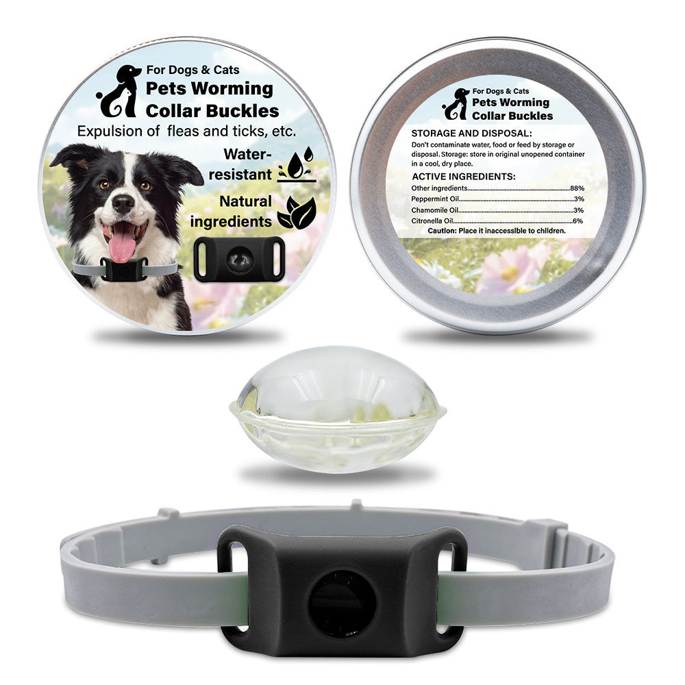 KFX-1432125 Pet Insect Repellent Collar with Capsule Options for Dogs and Cats