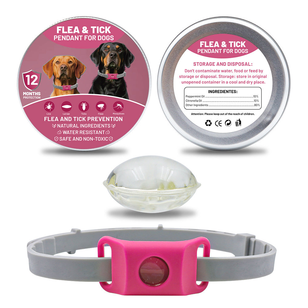 KFX-1432125 Pet Insect Repellent Collar with Capsule Options for Dogs and Cats