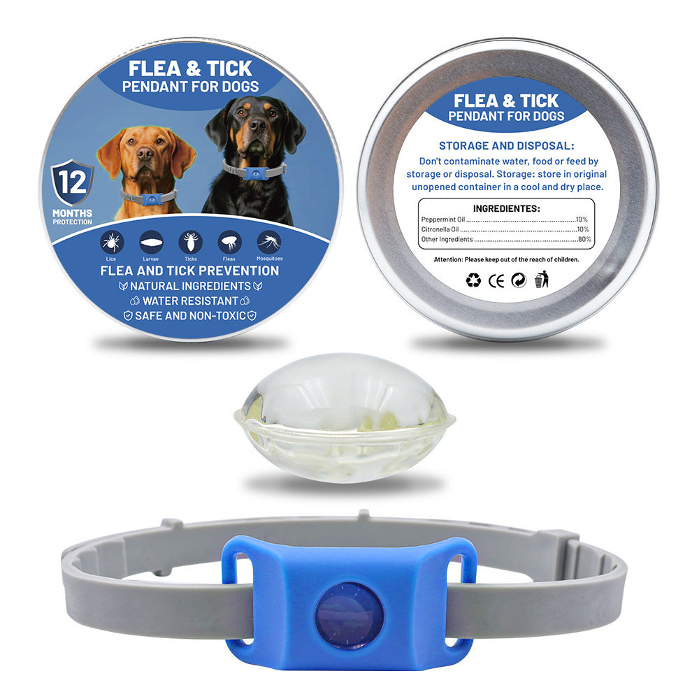 KFX-1432125 Pet Insect Repellent Collar with Capsule Options for Dogs and Cats