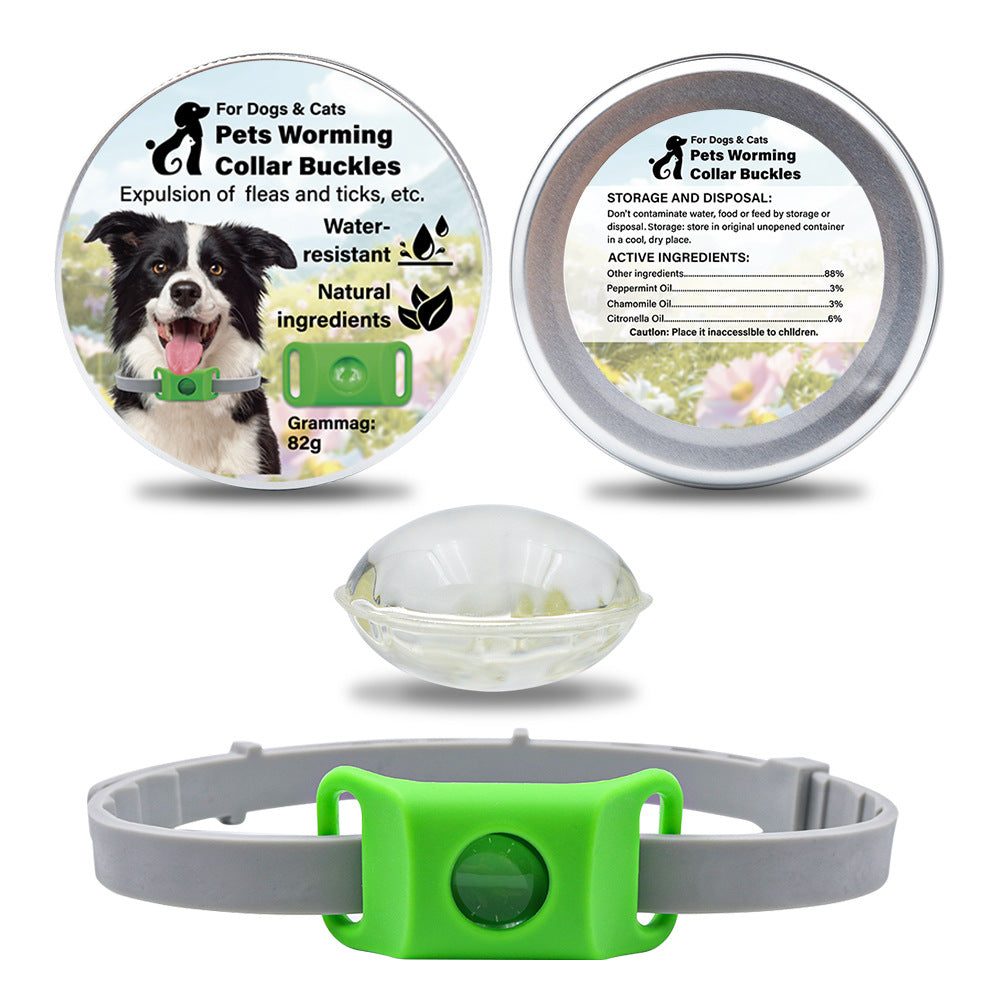 KFX-1432125 Pet Insect Repellent Collar with Capsule Options for Dogs and Cats