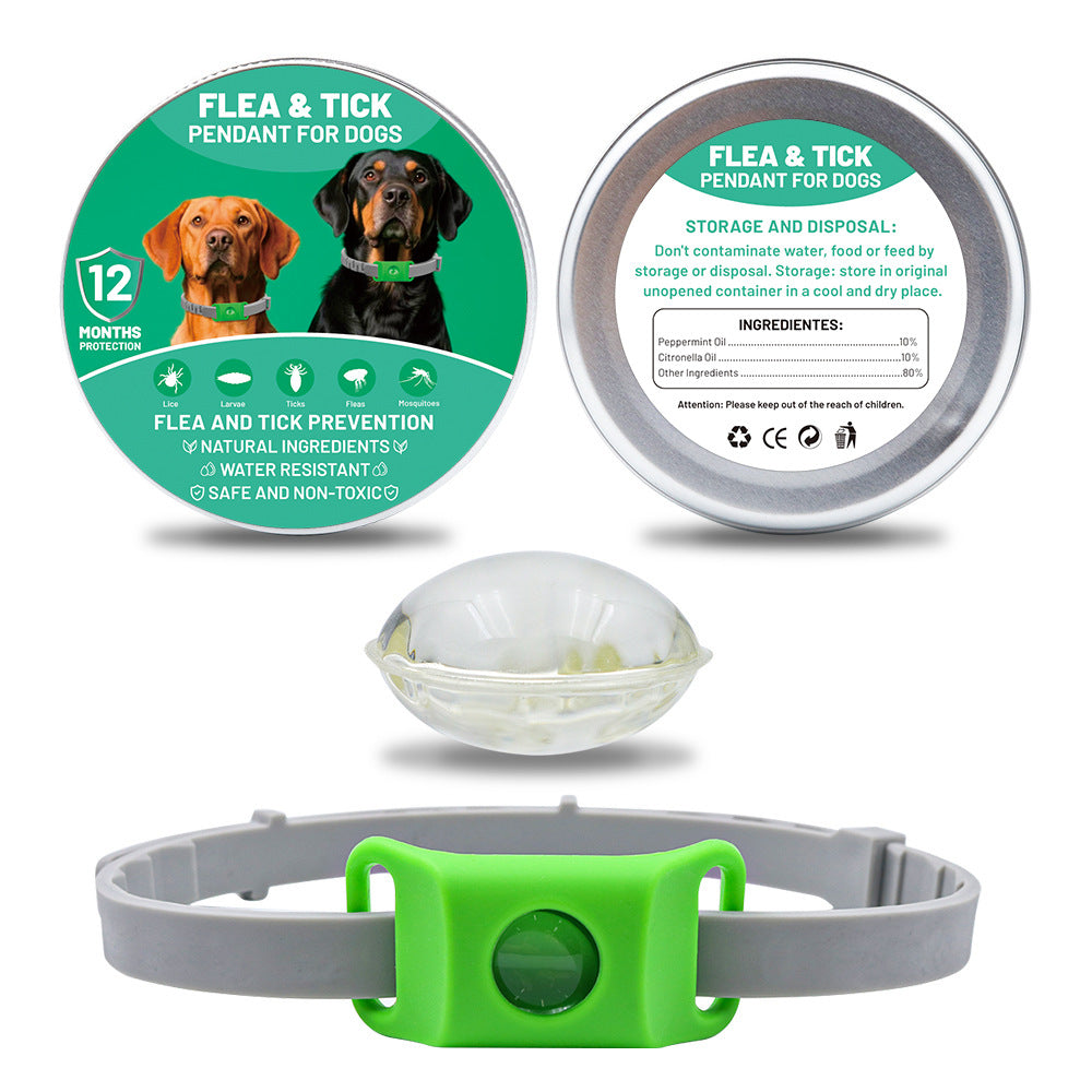 KFX-1432125 Pet Insect Repellent Collar with Capsule Options for Dogs and Cats