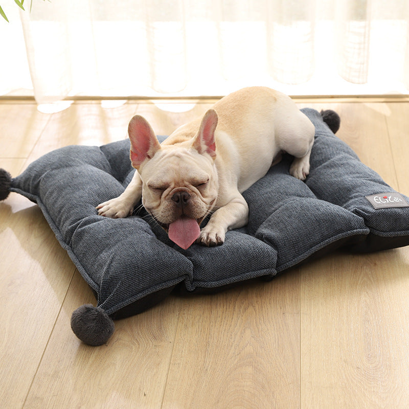 KFX-1433149 Durable Cloth Pet Nest Cushion for Dogs - Available in S, M, L Sizes