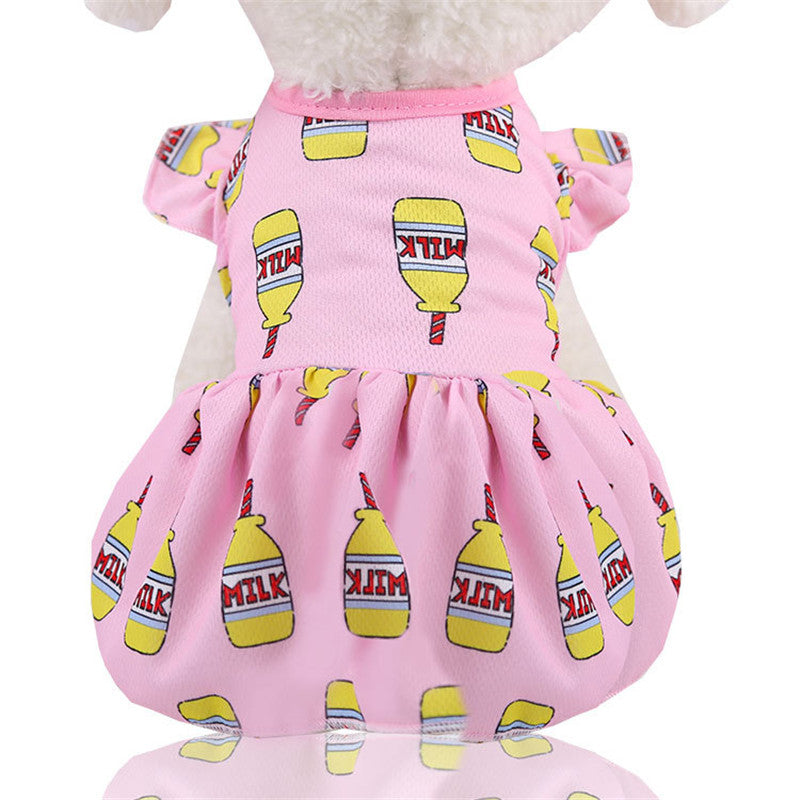 KFX-1433661 Couple Mesh Pet Outfit - Dog and Cat Skirt T-Shirt Vest, Various Sizes