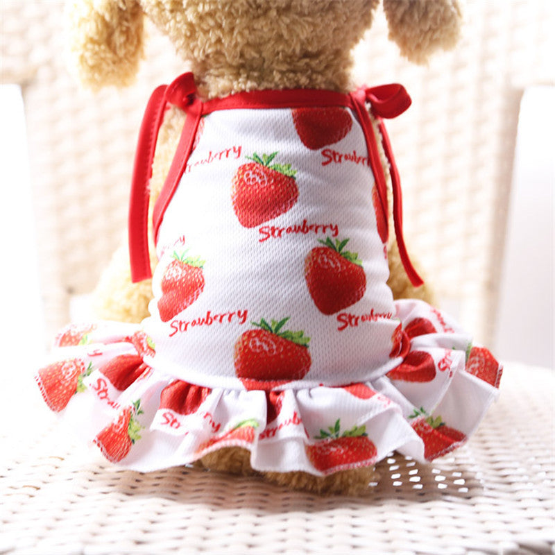 KFX-1433661 Couple Mesh Pet Outfit - Dog and Cat Skirt T-Shirt Vest, Various Sizes