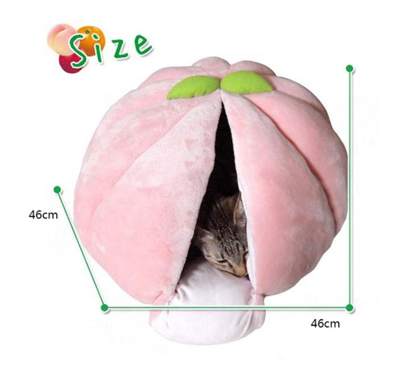 KFX-1435325 Cozy Fruit-Shaped Cat House for Winter - Small & Large Sizes Available