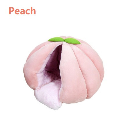 KFX-1435325 Cozy Fruit-Shaped Cat House for Winter - Small & Large Sizes Available