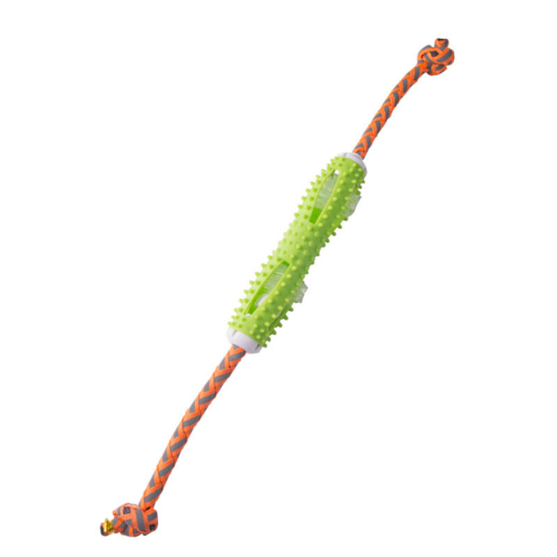 KFX-1437885 Soft Rubber Dog Toothbrush Stick for Effective Teeth Cleaning - 20cm, Available in Blue, Green, Orange, Pink