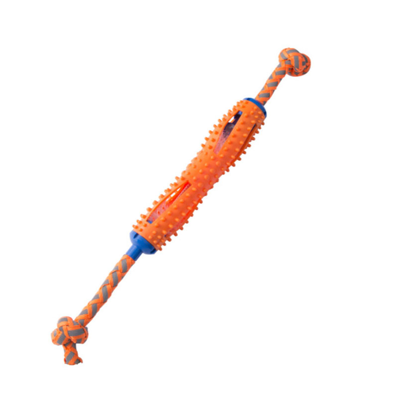KFX-1437885 Soft Rubber Dog Toothbrush Stick for Effective Teeth Cleaning - 20cm, Available in Blue, Green, Orange, Pink