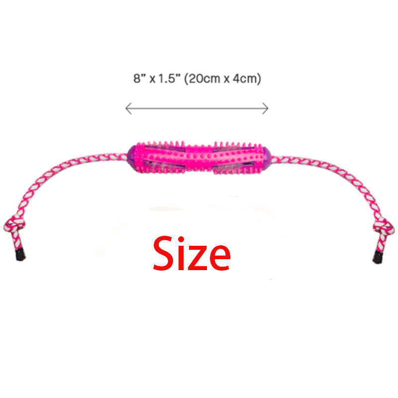 KFX-1437885 Soft Rubber Dog Toothbrush Stick for Effective Teeth Cleaning - 20cm, Available in Blue, Green, Orange, Pink