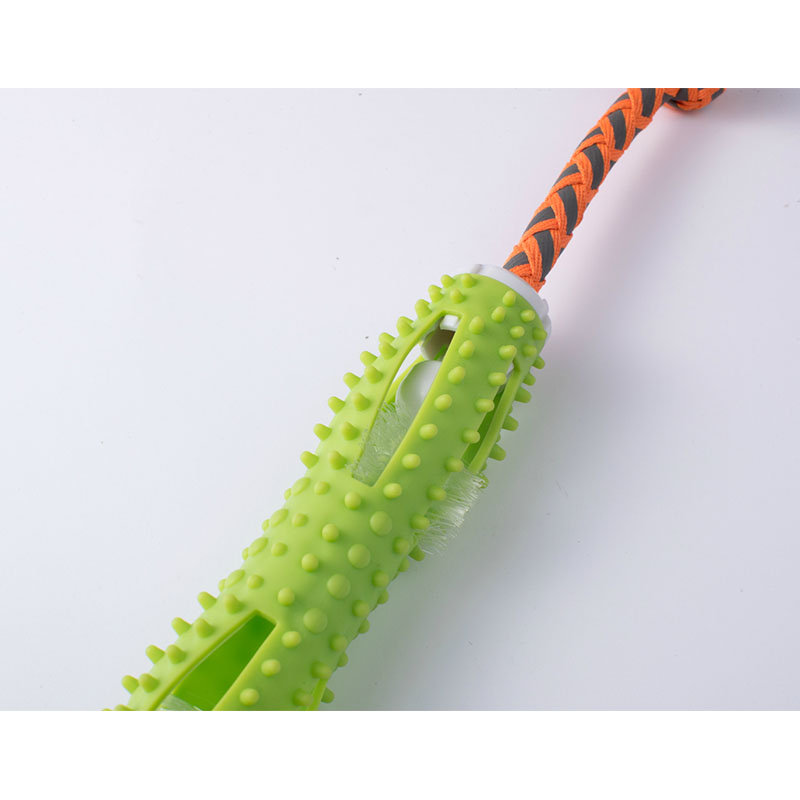 KFX-1437885 Soft Rubber Dog Toothbrush Stick for Effective Teeth Cleaning - 20cm, Available in Blue, Green, Orange, Pink