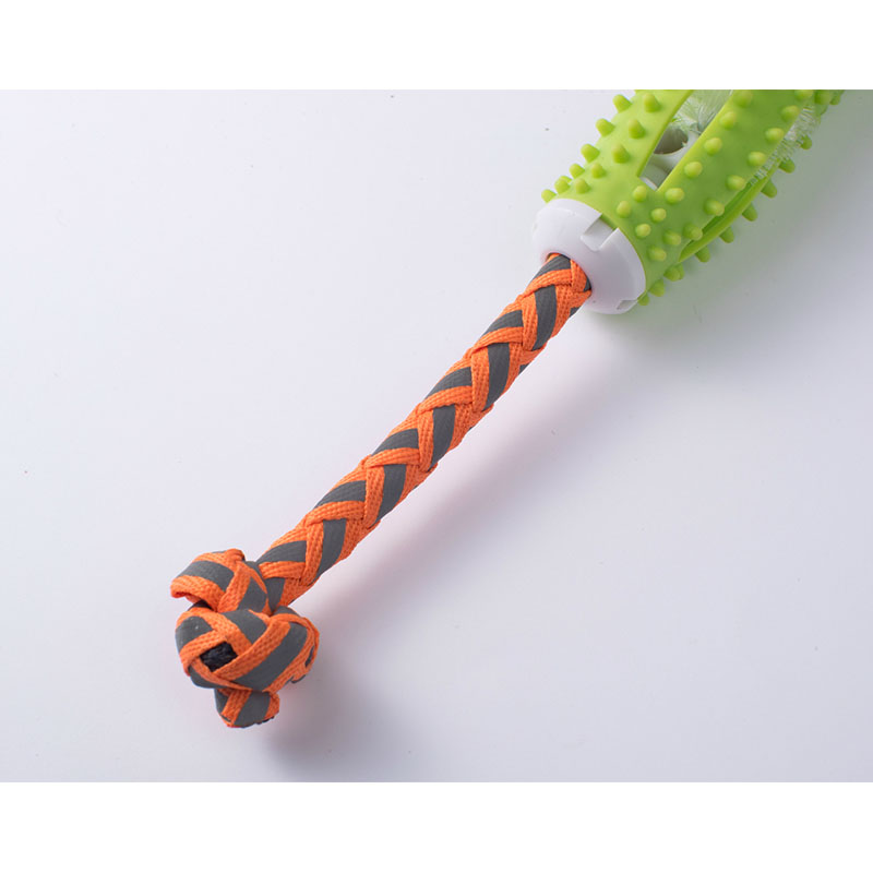 KFX-1437885 Soft Rubber Dog Toothbrush Stick for Effective Teeth Cleaning - 20cm, Available in Blue, Green, Orange, Pink