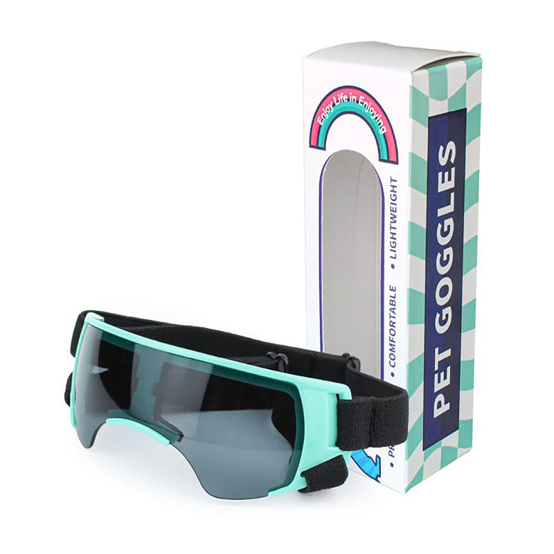 KFX-1438653 UV Proof Dog Goggles for Sun Protection - Casual Style, Black & Blue Options