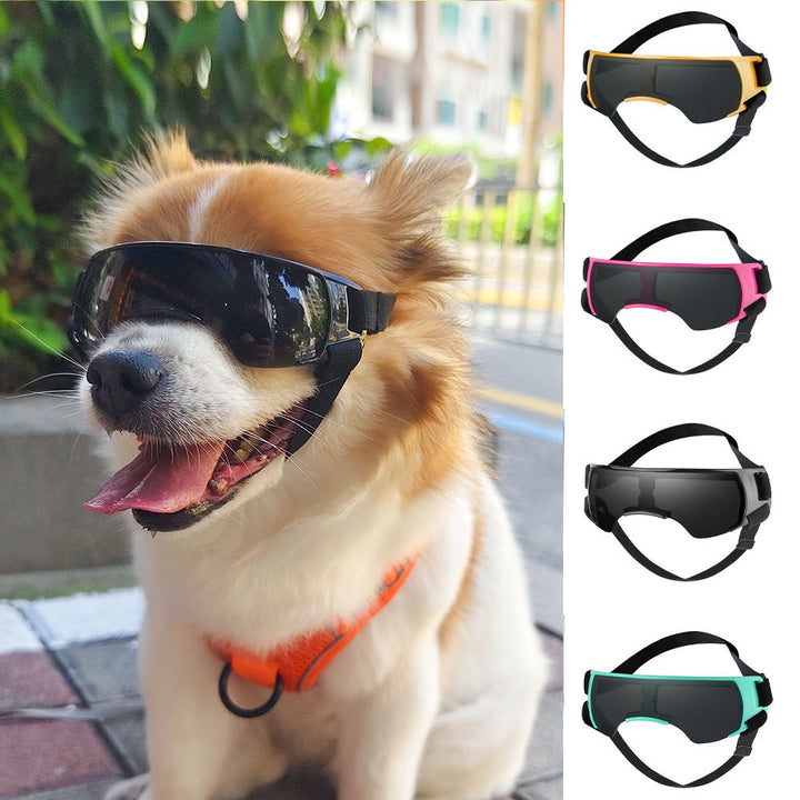 KFX-1438653 UV Proof Dog Goggles for Sun Protection - Casual Style, Black & Blue Options