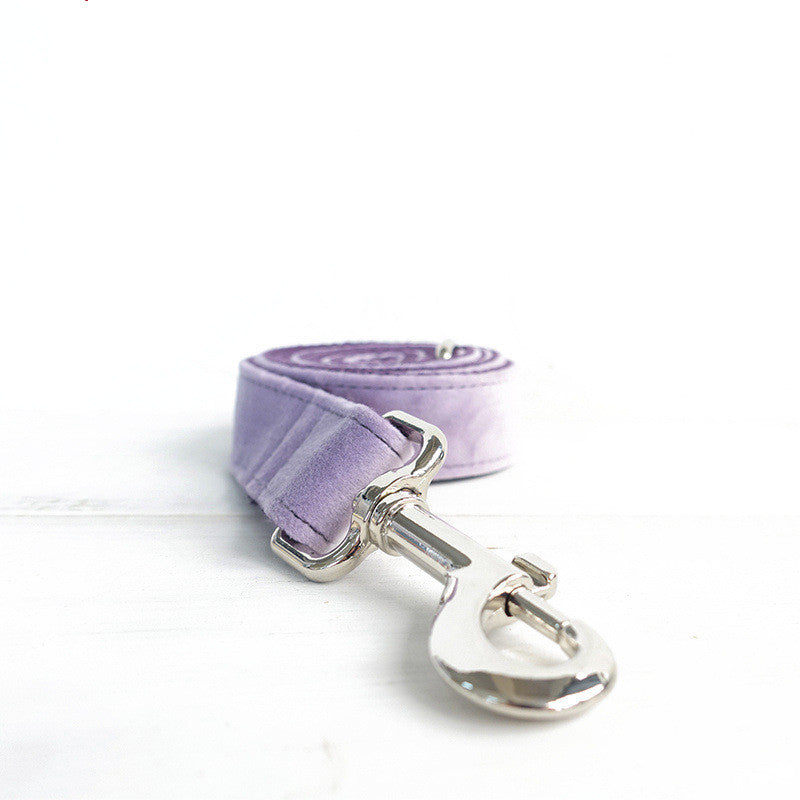 KFX-1439037 Thick Cashmere Pet Collar and Leash Set in Various Sizes
