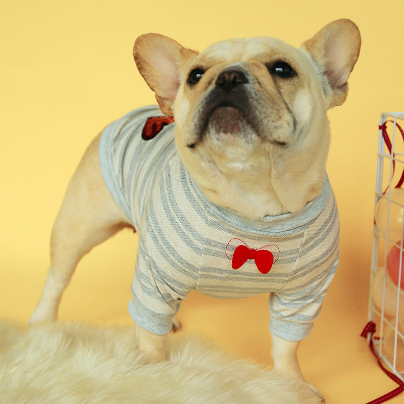 KFX-1439421 French and British Style Knitted Dog Clothes in Polyester - Two-Legged Pet Apparel