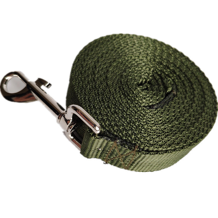 KFX-1440829 10m Dog Leash with 2.5cm Width, Durable Polypropylene and Titanium Alloy Hook, Available in Multiple Colors