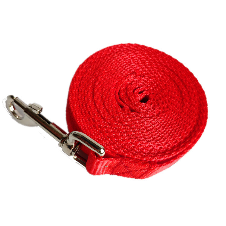 KFX-1440829 10m Dog Leash with 2.5cm Width, Durable Polypropylene and Titanium Alloy Hook, Available in Multiple Colors