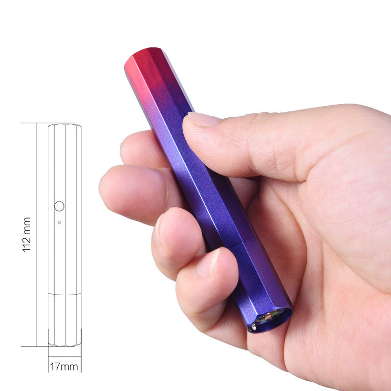 KFX-1441853 USB Charging Outdoor Trainer Laser Pointer, Green/Red/Blue Light, 5mW Power, Aluminum Body, Includes Lanyard