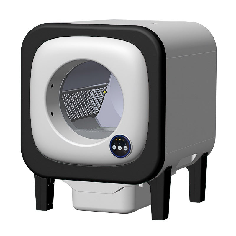 KFX-1442493 72L Waterproof Smart Litter Box with Multiple Plug Standards for Easy Use