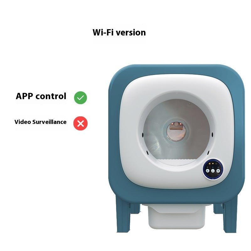 KFX-1442493 72L Waterproof Smart Litter Box with Multiple Plug Standards for Easy Use