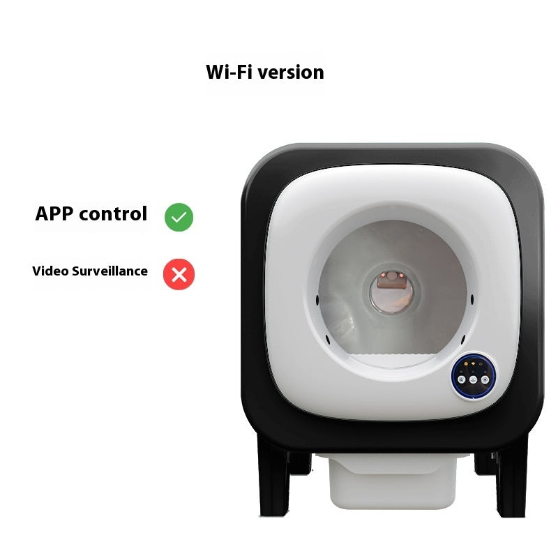 KFX-1442493 72L Waterproof Smart Litter Box with Multiple Plug Standards for Easy Use