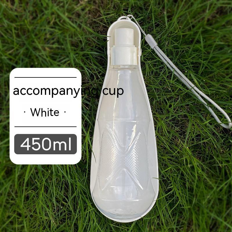 KFX-1442877 Portable Folding Dog Water Bottle - 550ml Capacity for Medium to Large Dogs - Outdoor Travel Essential