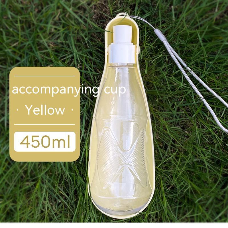 KFX-1442877 Portable Folding Dog Water Bottle - 550ml Capacity for Medium to Large Dogs - Outdoor Travel Essential
