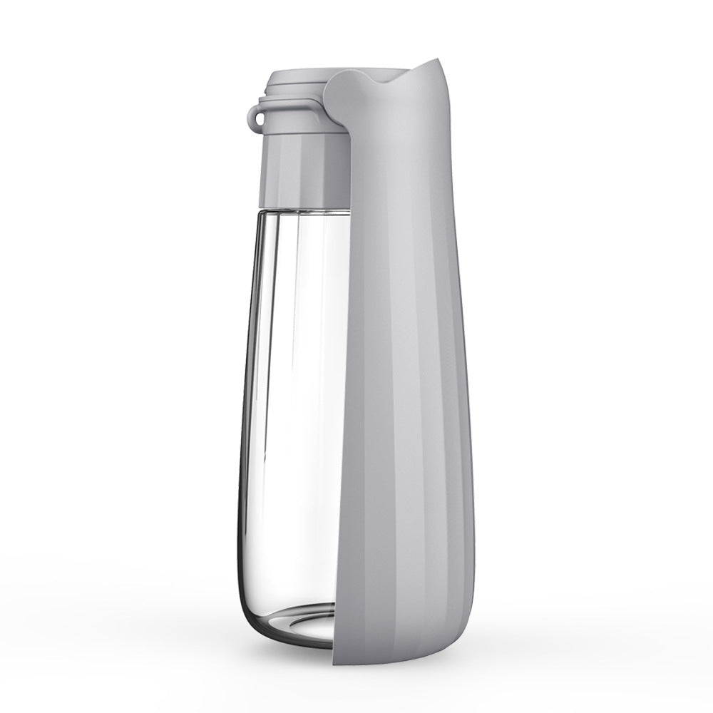 KFX-1442877 Portable Folding Dog Water Bottle - 550ml Capacity for Medium to Large Dogs - Outdoor Travel Essential