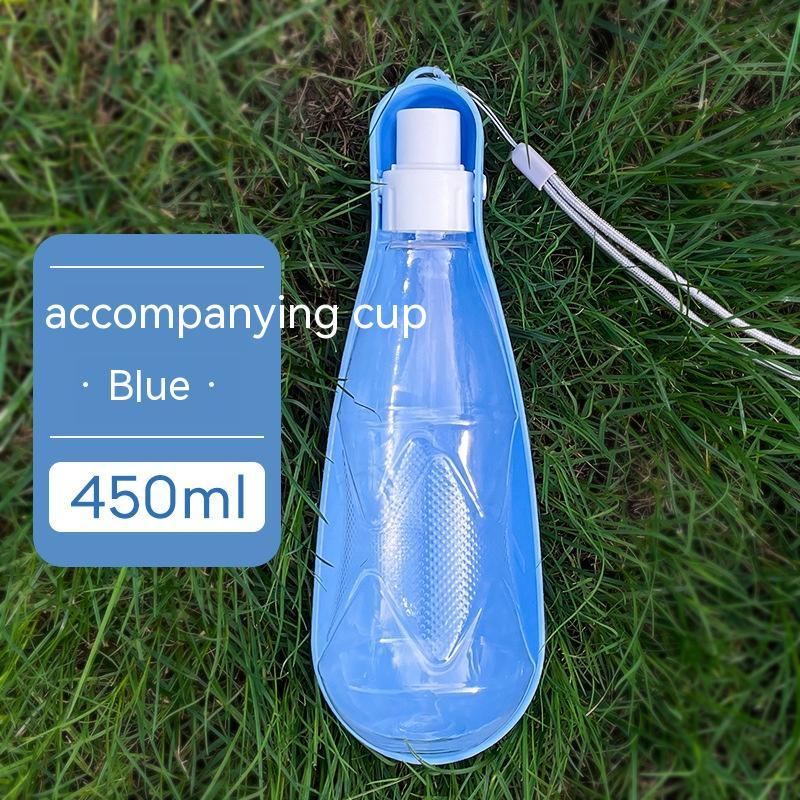 KFX-1442877 Portable Folding Dog Water Bottle - 550ml Capacity for Medium to Large Dogs - Outdoor Travel Essential