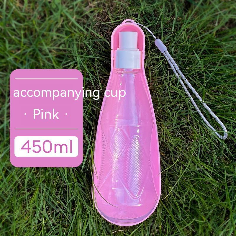 KFX-1442877 Portable Folding Dog Water Bottle - 550ml Capacity for Medium to Large Dogs - Outdoor Travel Essential