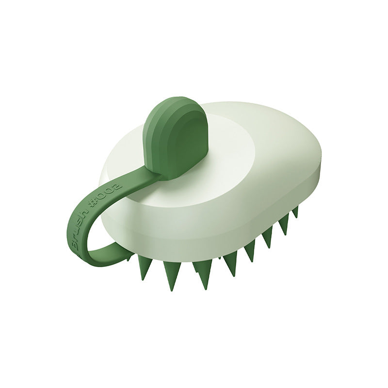 KFX-1444669 Soft Silicone Pet Hair Remover Comb for Dogs and Cats - Handheld Bath and Massage Brush