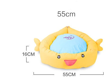 KFX-1446845 Universal Four Seasons Teddy Pet House for Dogs and Cats, Soft Cloth with PP Cotton Filling, Size 55 x 16 cm