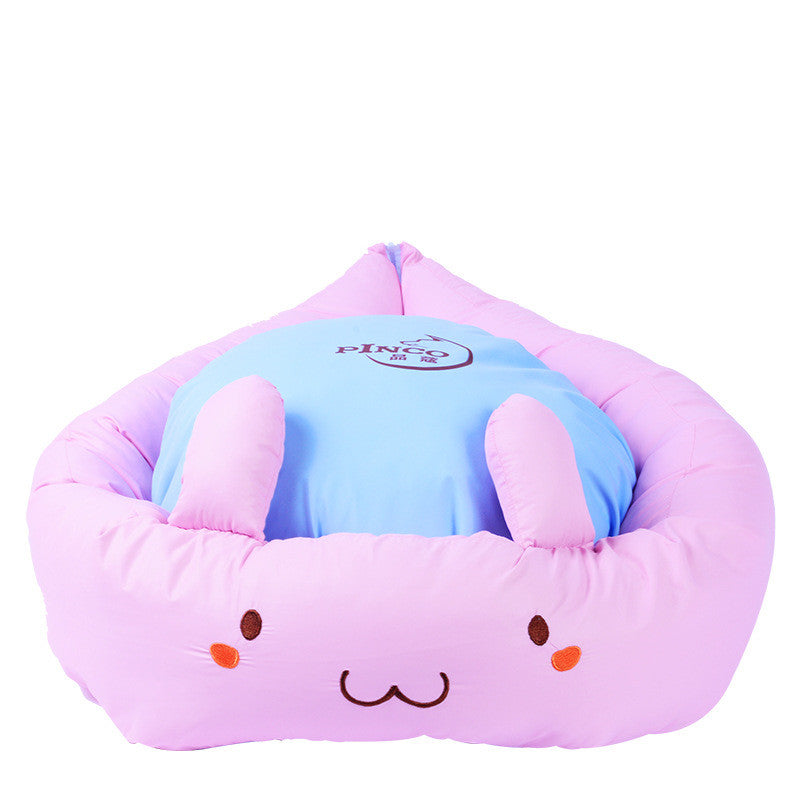KFX-1446845 Universal Four Seasons Teddy Pet House for Dogs and Cats, Soft Cloth with PP Cotton Filling, Size 55 x 16 cm