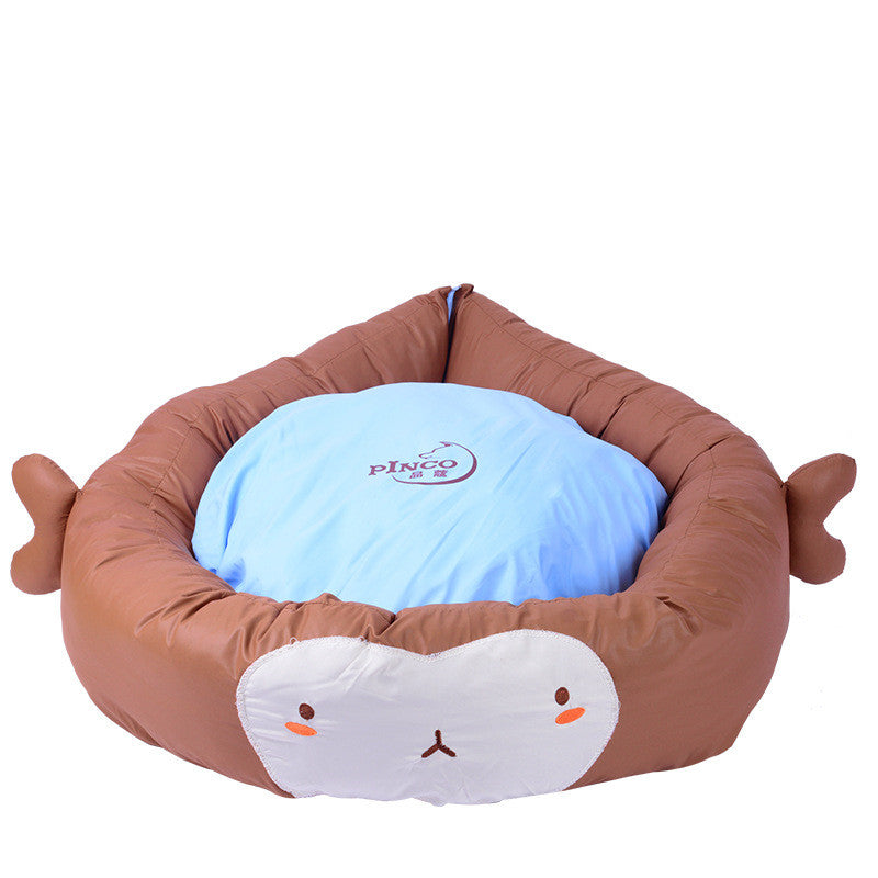 KFX-1446845 Universal Four Seasons Teddy Pet House for Dogs and Cats, Soft Cloth with PP Cotton Filling, Size 55 x 16 cm