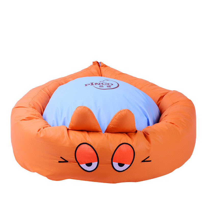 KFX-1446845 Universal Four Seasons Teddy Pet House for Dogs and Cats, Soft Cloth with PP Cotton Filling, Size 55 x 16 cm