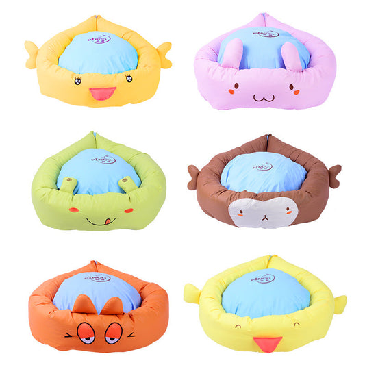 KFX-1446845 Universal Four Seasons Teddy Pet House for Dogs and Cats, Soft Cloth with PP Cotton Filling, Size 55 x 16 cm