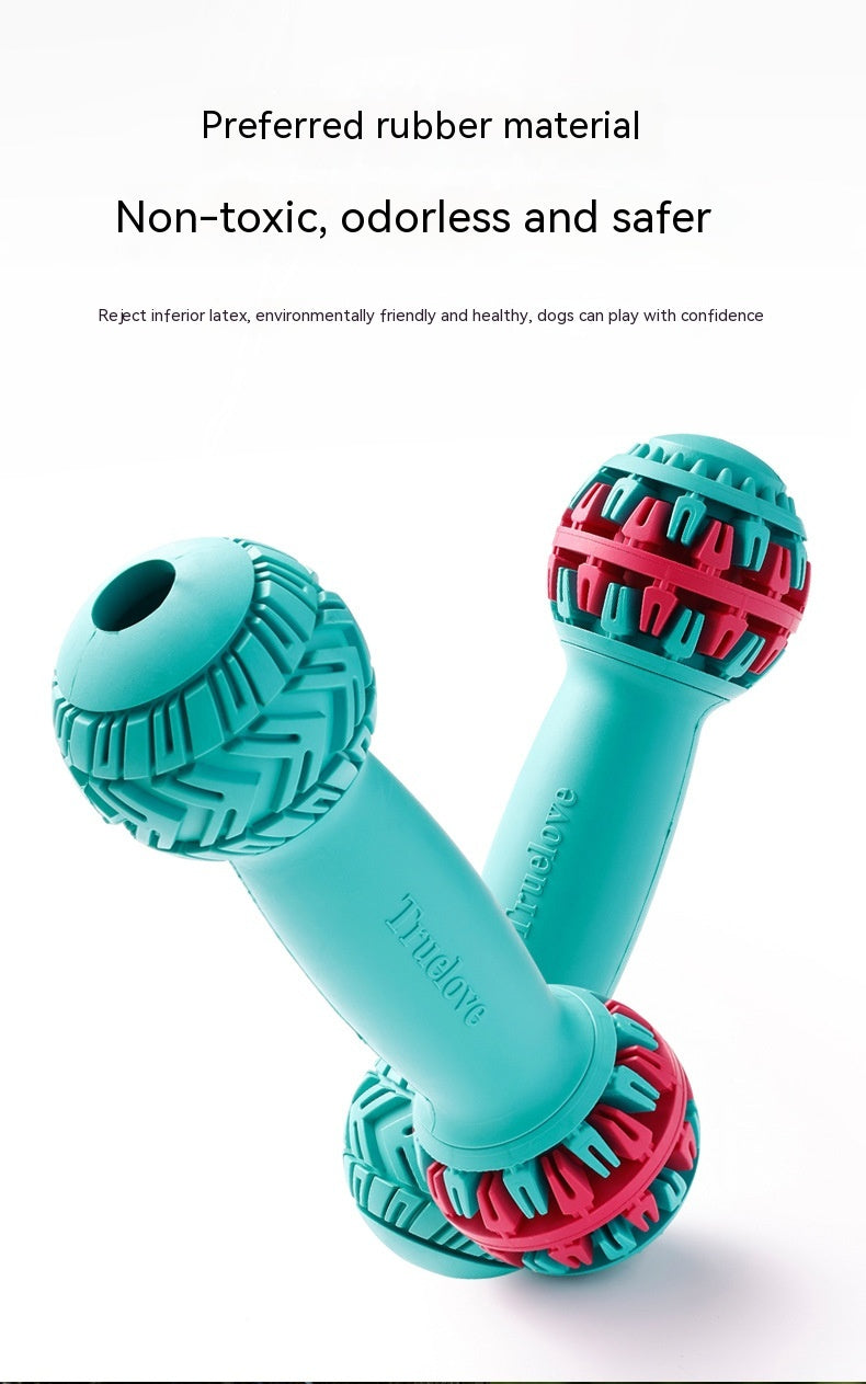 KFX-1447613 Durable Rubber Dog Toy for Large Dogs - Bite-Resistant Molar Design in Various Colors