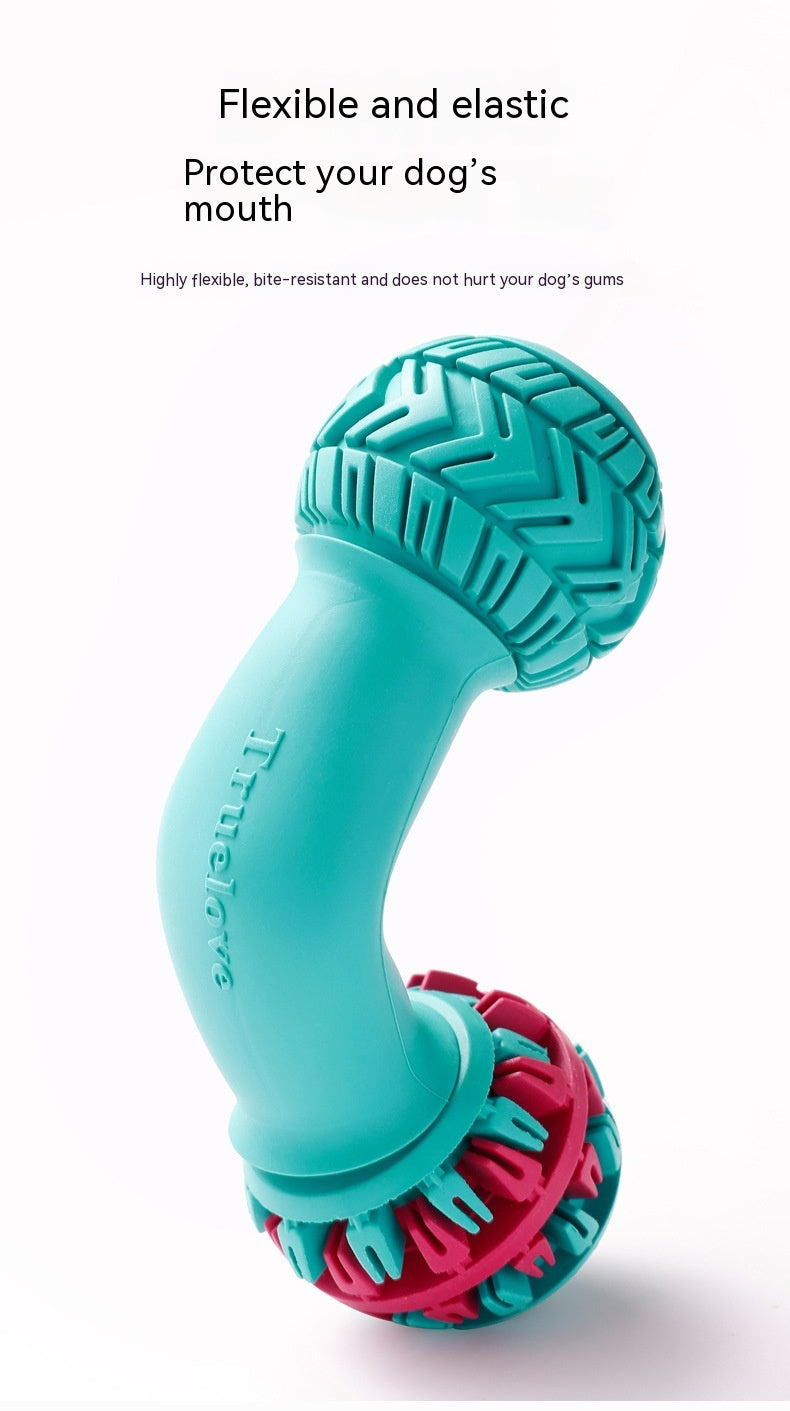 KFX-1447613 Durable Rubber Dog Toy for Large Dogs - Bite-Resistant Molar Design in Various Colors