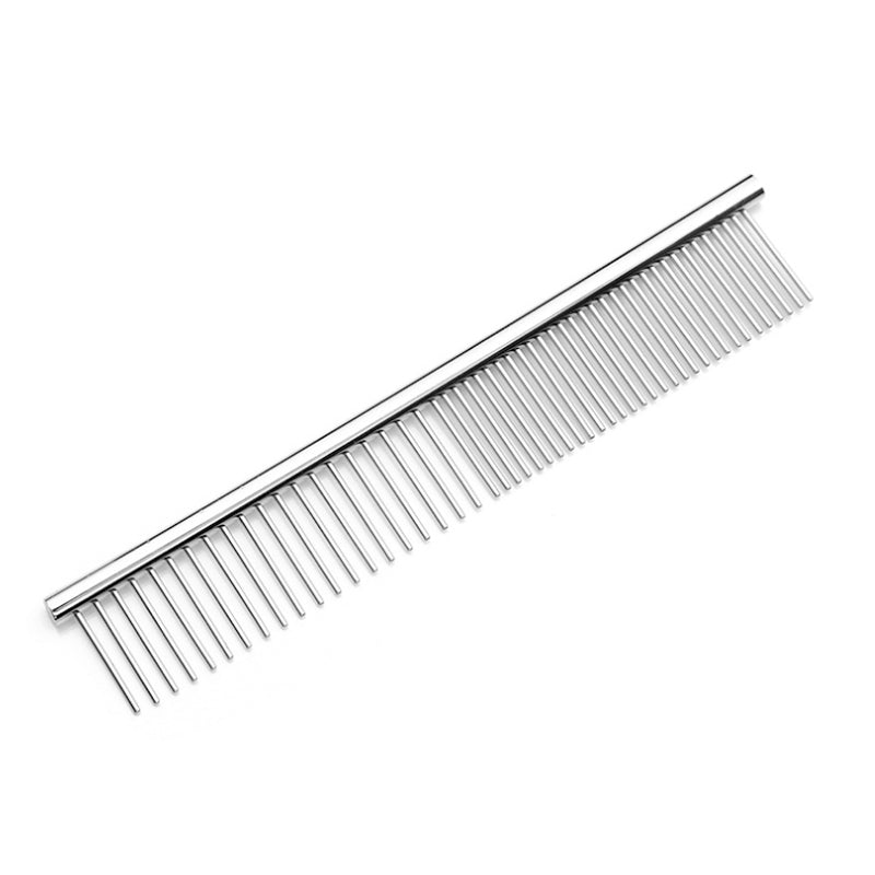 KFX-1448381 Stainless Steel Pet Scissors Set with Round Head Design, Comb, Cleaning Cloth, and Storage Bag