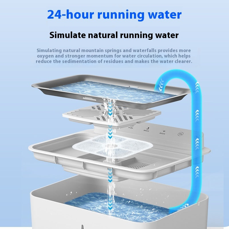 KFX-1448637 Automatic Cat Water Fountain with Constant Temperature Heating and Filtration System