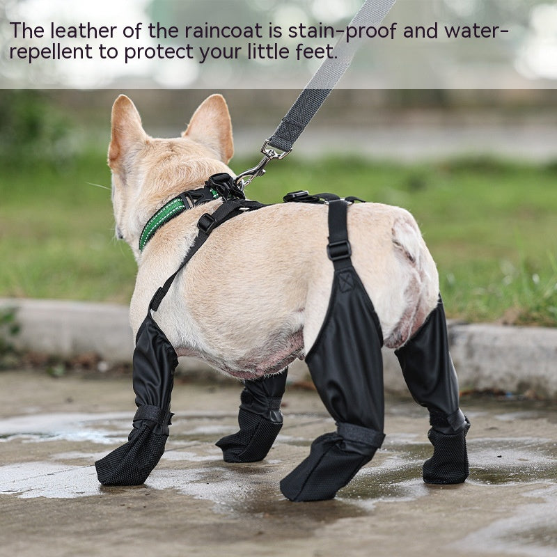 KFX-1449405 Waterproof Adjustable Dog Boots with Non-Slip Sole for Outdoor Protection and Comfort